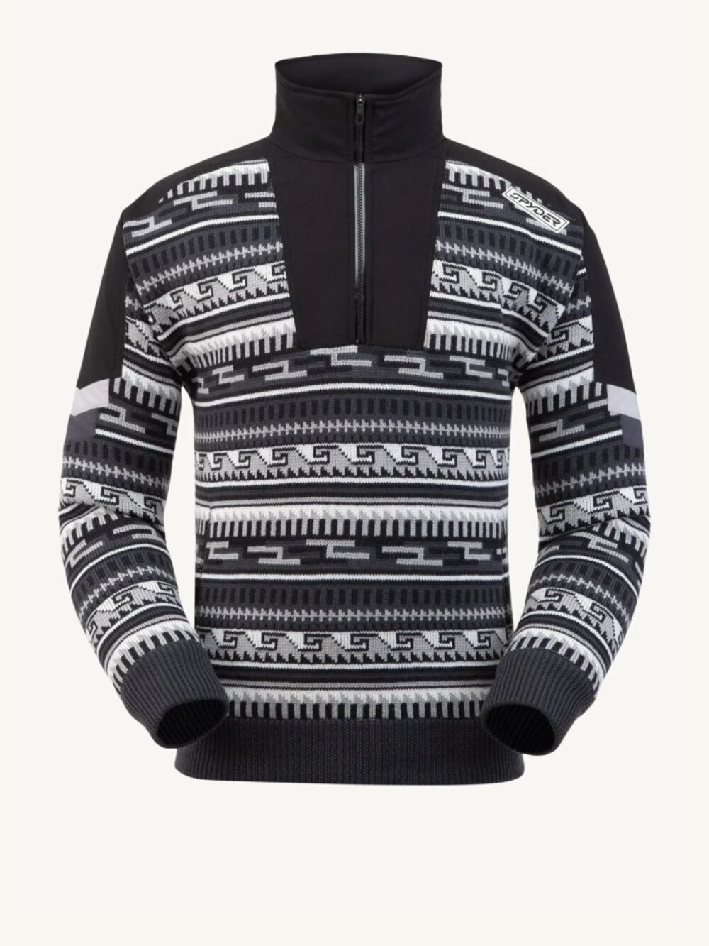 Spyder Legacy GTX Infinium Men Lined Half Zip Sweater SZ L Gore Tex Waterprooff
